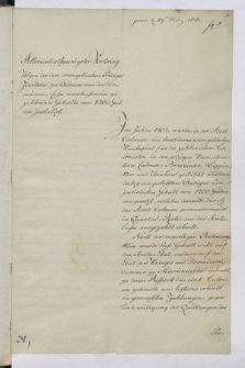 „Acta das Kirchen und Schul-Wesen auf den Kron-Domainen-Güthern betreffend pro annis 1810-1811”
