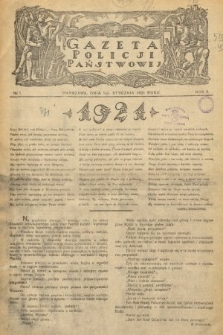 Gazeta Policji Państwowej. 1921, nr 1