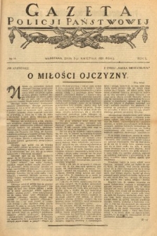 Gazeta Policji Państwowej. 1921, nr 14