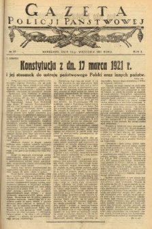 Gazeta Policji Państwowej. 1921, nr 37