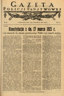 Gazeta Policji Państwowej. 1921, nr 38
