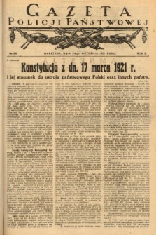 Gazeta Policji Państwowej. 1921, nr 39