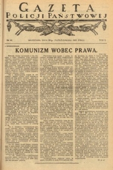 Gazeta Policji Państwowej. 1921, nr 44