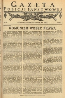 Gazeta Policji Państwowej. 1921, nr 45