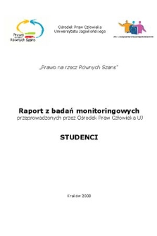 Raport z badań monitoringowych przeprowadzonych przez Ośrodek Praw Człowieka UJ : studenci