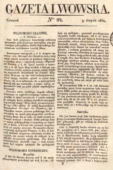 Gazeta Lwowska. 1832, nr 94