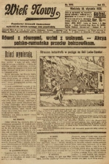Wiek Nowy : popularny dziennik ilustrowany. 1920, nr 5596