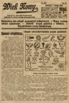 Wiek Nowy : popularny dziennik ilustrowany. 1920, nr 5608