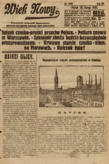 Wiek Nowy : popularny dziennik ilustrowany. 1920, nr 5623