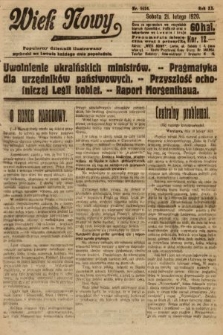 Wiek Nowy : popularny dziennik ilustrowany. 1920, nr 5624
