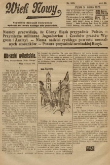 Wiek Nowy : popularny dziennik ilustrowany. 1920, nr 5635