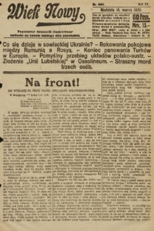 Wiek Nowy : popularny dziennik ilustrowany. 1920, nr 5643