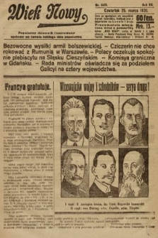 Wiek Nowy : popularny dziennik ilustrowany. 1920, nr 5652