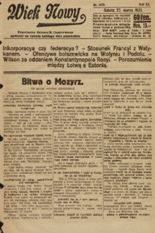 Wiek Nowy : popularny dziennik ilustrowany. 1920, nr 5653