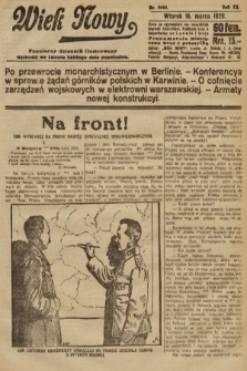 Wiek Nowy : popularny dziennik ilustrowany. 1920, nr 5644