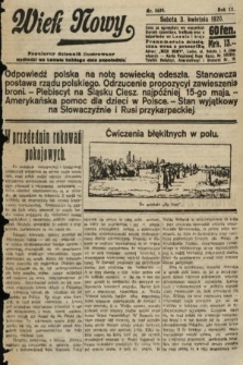 Wiek Nowy : popularny dziennik ilustrowany. 1920, nr 5659