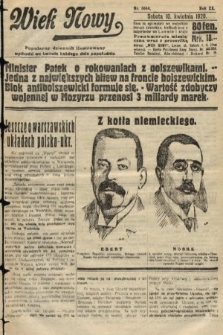 Wiek Nowy : popularny dziennik ilustrowany. 1920, nr 5664
