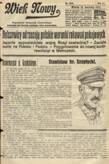 Wiek Nowy : popularny dziennik ilustrowany. 1920, nr 5666