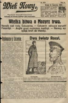 Wiek Nowy : popularny dziennik ilustrowany. 1920, nr 5667