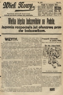Wiek Nowy : popularny dziennik ilustrowany. 1920, nr 5669
