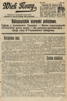 Wiek Nowy : popularny dziennik ilustrowany. 1920, nr 5674