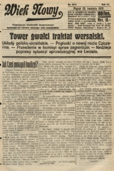 Wiek Nowy : popularny dziennik ilustrowany. 1920, nr 5675