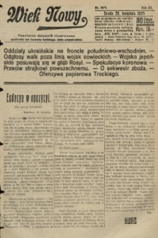 Wiek Nowy : popularny dziennik ilustrowany. 1920, nr 5679