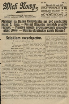 Wiek Nowy : popularny dziennik ilustrowany. 1920, nr 5693