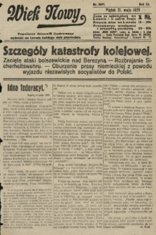 Wiek Nowy : popularny dziennik ilustrowany. 1920, nr 5697