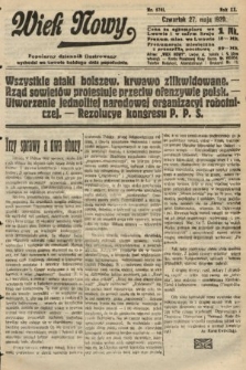 Wiek Nowy : popularny dziennik ilustrowany. 1920, nr 5701