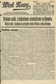Wiek Nowy : popularny dziennik ilustrowany. 1920, nr 5705