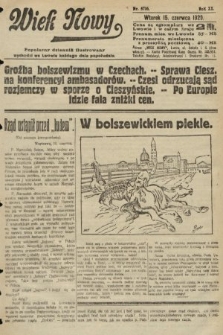Wiek Nowy : popularny dziennik ilustrowany. 1920, nr 5716