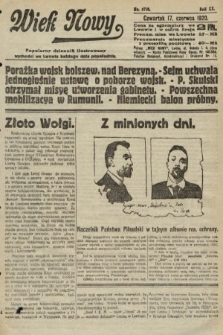 Wiek Nowy : popularny dziennik ilustrowany. 1920, nr 5718
