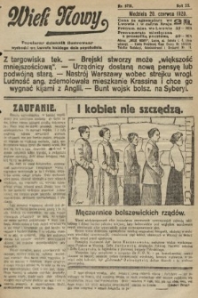Wiek Nowy : popularny dziennik ilustrowany. 1920, nr 5721