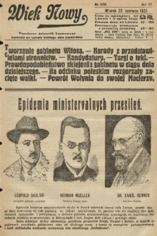 Wiek Nowy : popularny dziennik ilustrowany. 1920, nr 5722