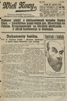 Wiek Nowy : popularny dziennik ilustrowany. 1920, nr 5725