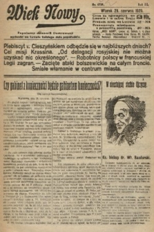 Wiek Nowy : popularny dziennik ilustrowany. 1920, nr 5728