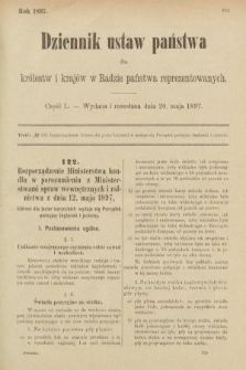 Dziennik Ustaw Państwa dla Królestw i Krajów w Radzie Państwa Reprezentowanych. 1897, nr 50