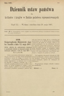 Dziennik Ustaw Państwa dla Królestw i Krajów w Radzie Państwa Reprezentowanych. 1897, nr 51