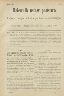 Dziennik Ustaw Państwa dla Królestw i Krajów w Radzie Państwa Reprezentowanych. 1897, nr 112