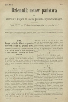 Dziennik Ustaw Państwa dla Królestw i Krajów w Radzie Państwa Reprezentowanych. 1897, nr 114