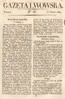 Gazeta Lwowska. 1832, nr 97