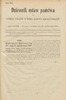 Dziennik Ustaw Państwa dla Królestw i Krajów w Radzie Państwa Reprezentowanych. 1904, nr 68