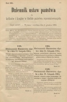 Dziennik Ustaw Państwa dla Królestw i Krajów w Radzie Państwa Reprezentowanych. 1904, nr 75