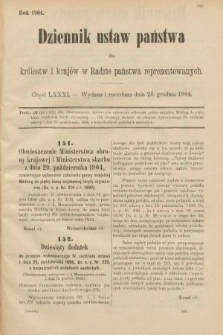 Dziennik Ustaw Państwa dla Królestw i Krajów w Radzie Państwa Reprezentowanych. 1904, nr 81