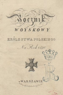 Rocznik Woyskowy Królestwa Polskiego na rok 1820