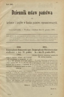 Dziennik Ustaw Państwa dla Królestw i Krajów w Radzie Państwa Reprezentowanych. 1905, nr 89