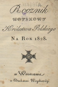 Rocznik Woyskowy Królestwa Polskiego na rok 1828