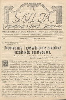 Gazeta Administracji i Policji Państwowej. 1927, nr 6