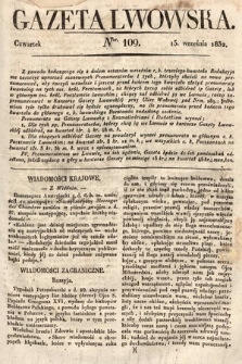 Gazeta Lwowska. 1832, nr 109